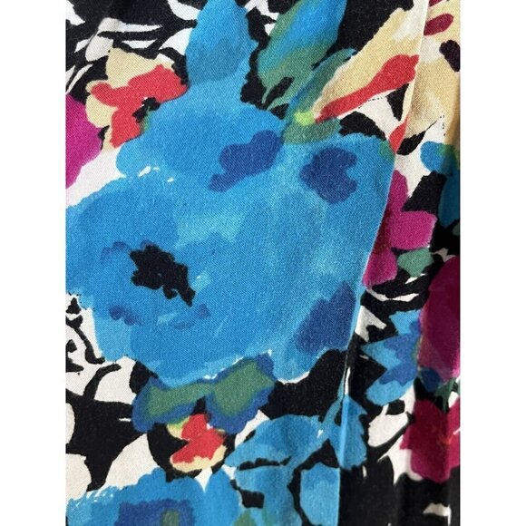 Torrid Top Women 1X Blue Pullover Tank Floral Smock Lace Cami Boho Western Flowy - Picture 5 of 14